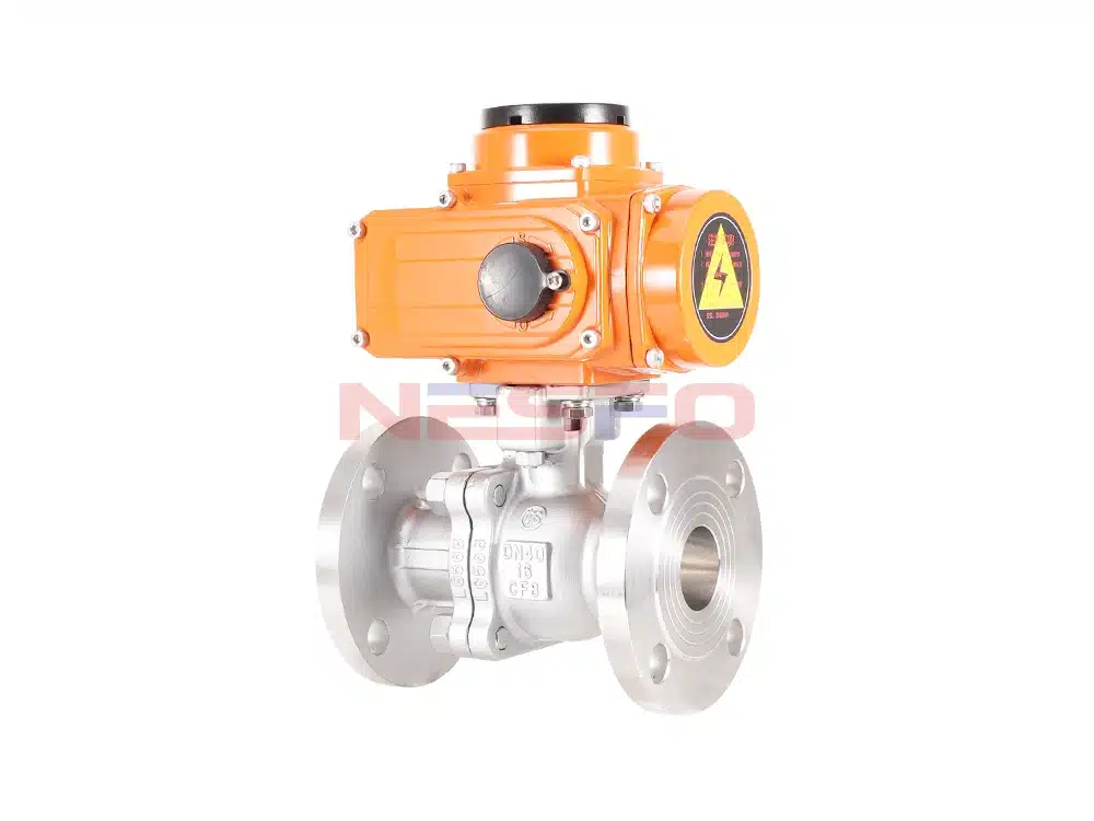 304 stainless steel electric high platform flange ball valve GQ941F-16P