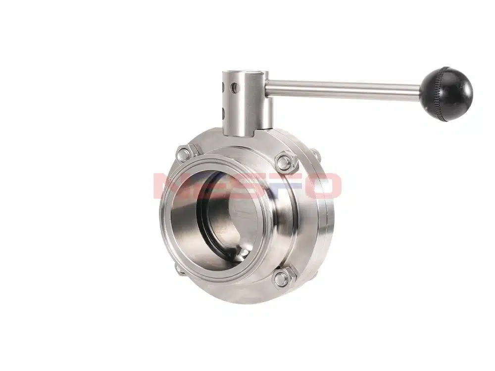 Valvola a farfalla a sgancio rapido sanitaria in acciaio inox 304 D81X-10P
