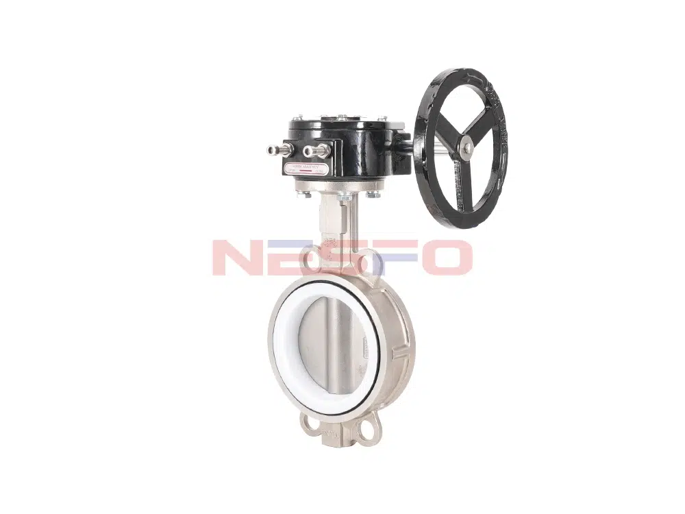 Edelstahl 304 Turbine PTFE Absperrklappe D371F-16P