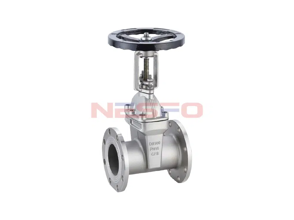 Valvola a saracinesca a stelo aperto con tenuta morbida in acciaio inox 304 Z41X-16P